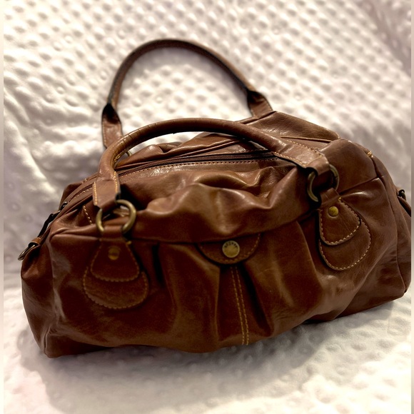 GUC- Axcess By Liz Claiborne Brown Shoulder Bag - Picture 5 of 9